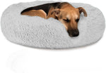Load image into Gallery viewer, Calming Donut Dog Bed – 20&quot; Ultra-Soft Plush Pet Pillow for Small Dogs &amp; Cats, Anti-Anxiety Round Cuddler with Non-Slip Bottom, Machine Washable (Coffee, X-Small)
