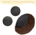 Load image into Gallery viewer, Calming Donut Dog Bed – 20&quot; Ultra-Soft Plush Pet Pillow for Small Dogs &amp; Cats, Anti-Anxiety Round Cuddler with Non-Slip Bottom, Machine Washable (Coffee, X-Small)
