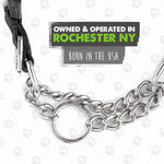 Load image into Gallery viewer, Martingale Collar with Buckle | Training Dog Collar, Limited Cinch Chain Pet Gear for No Pull Dog Walking. Martingale Dog Collars for Large Dogs, Medium Breeds and Small Pets
